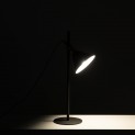 Lampada da tavolo Omlap in metallo con paralume ottone, 18x18 h55 cm
